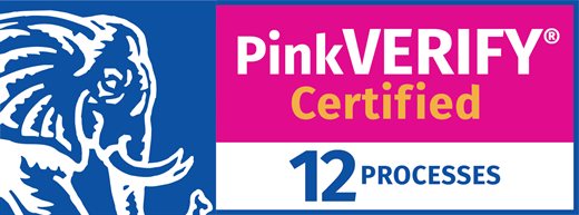 PinkVERIFY Certified — 12 ITSM processes, 14 years